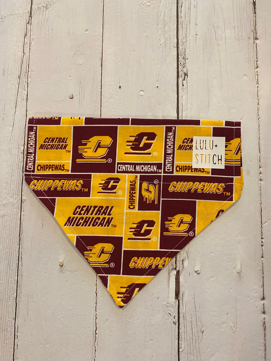 Reversible Bandana Made With Central Michigan University 