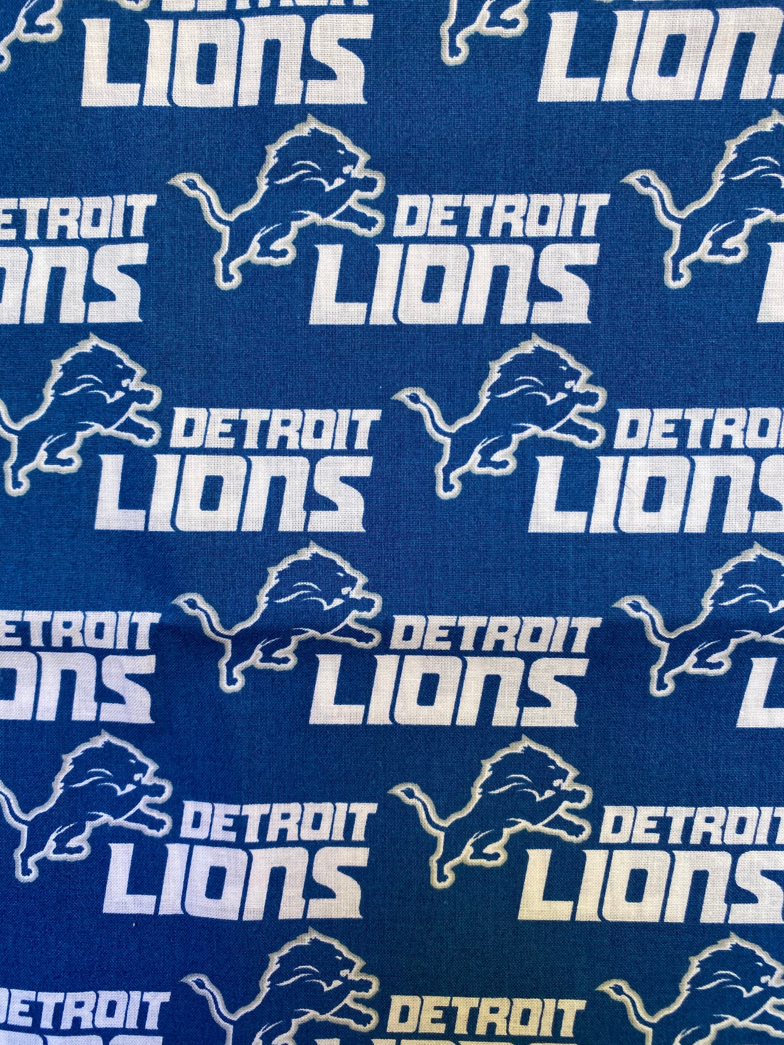 Reversible Bandana Made With Detroit Lions Fabric Football 