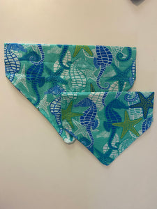 Seahorses + Starfish Bandana