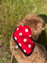 Load image into Gallery viewer, Large Red Polka Dot Bandana